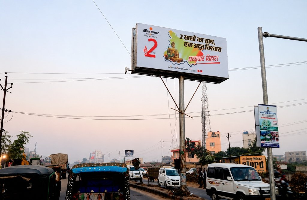 Dainik Bhaskar Highway Hoarding Patna